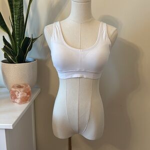 Jockey white Sports Bra cotton Small reinforced padding